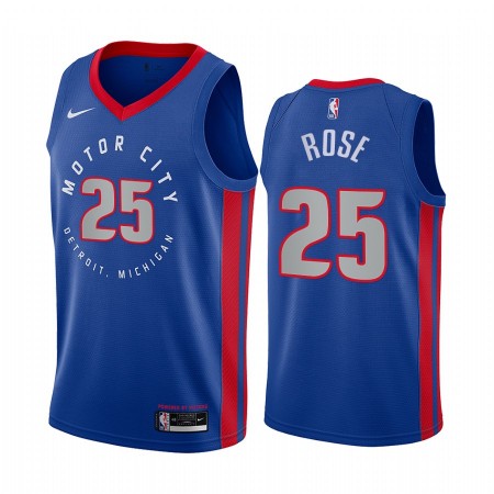 Detroit Pistons Derrick Rose 25 2020-21 City Edition Miesten Pelipaidat Swingman